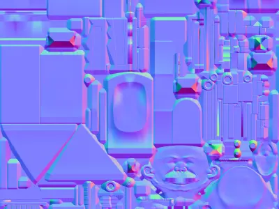 Vacuum Toilet Skibidi Toilet 3D Character Model and Animation Low-poly 3D model