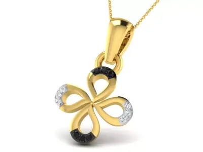diamonds pendant 3D print model 5