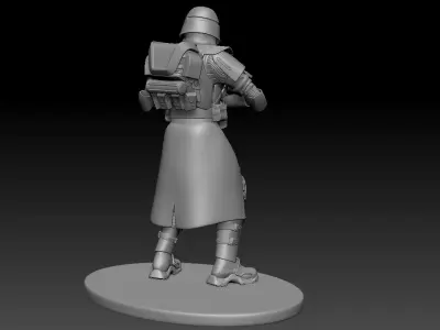 star wars 3d printable clone Galactic Marine Pose 2 3D print model