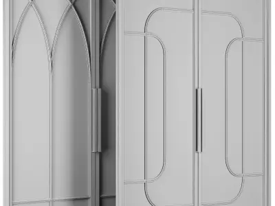 Entrance door set245 3D model