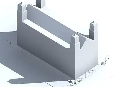 Low poly city block 25 Low-poly 3D model