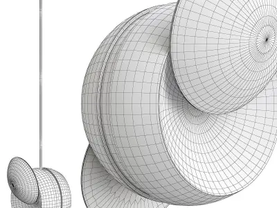 FISS chandelier Low-poly 3D model