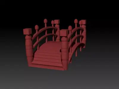 JapanseBridge japanese bridge 3D print model
