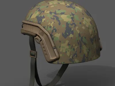 Helmet military combat soldier armor scifi fantasy  Low-poly 3D model