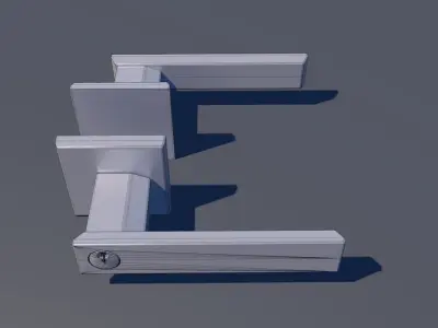 Door Lever Square 3D model