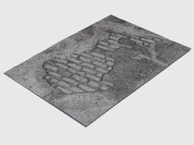 Brick Patch-3D Scan 3D model