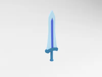 Low poly Sword 025 Low-poly 3D model