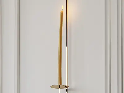 Taper Candleholder Wall Sconce by Fredericks and Mae 3D model