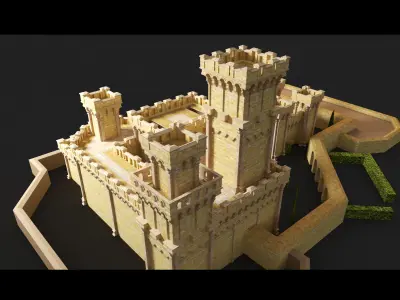 Old Castle- 3d Model 3D model