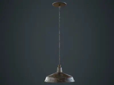 Hanging Lamp 2C Low-poly 3D model