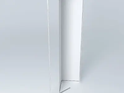 folded glass door Free 3D model