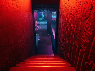 Tokyo Night Club Low-poly 3D model