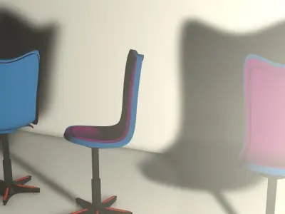 simple chair office  Free 3D model