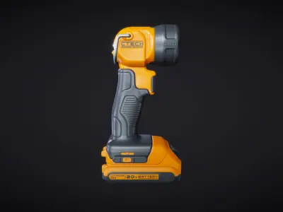 Cordless Work Torch 01 Active 3D model