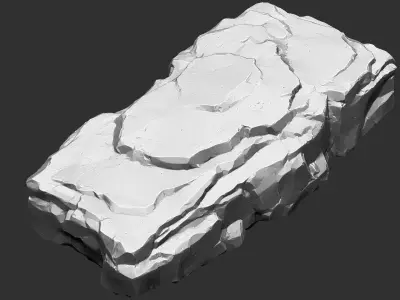 3D Mountain rock Zbrush sculpt 3D model