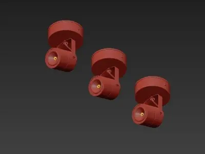 led lamp 3D model 2