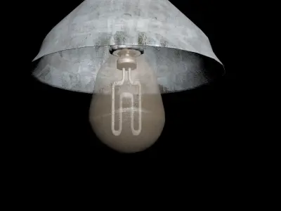 Game-Ready Textured Low-Poly Lamp Model Low-poly 3D model