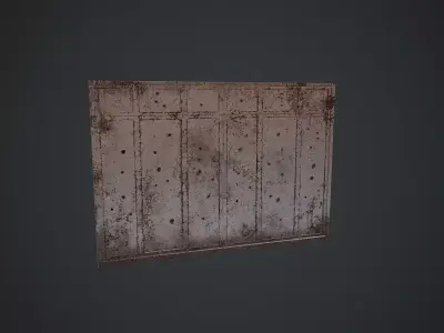 Old Shot Gates Low-poly 3D model