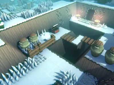 EnviroKit - THE MOUNTAIN - Retro Lowpoly Low-poly 3D model