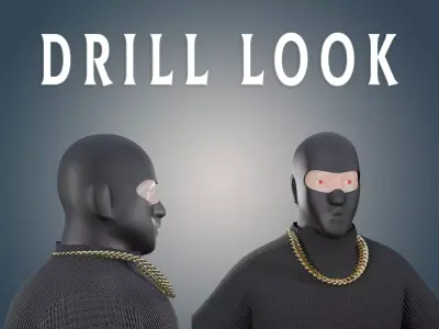 3D NFT BALACLAVA Stylized Character Free low-poly 3D model Free low-poly 3D model