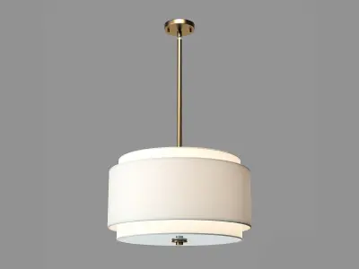 Amia 4 - Light Drum Chandelier 3D model