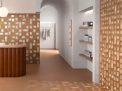 Photorealistic Terracotta Wall Tiles 3D Model  Texture