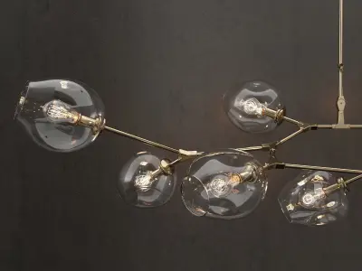 Collection Branching bubble 9 lamps 3 3D model