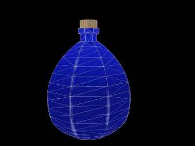 Bottle of potion Collection Low-poly 3D model