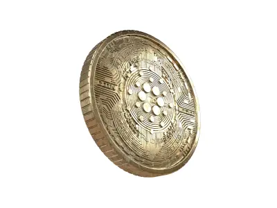 Cardano Coin v6 006 Low-poly 3D model
