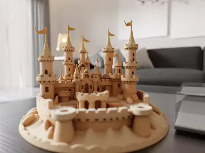 sand castle 3D print model