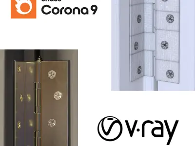 door002 vray interior door 3D model