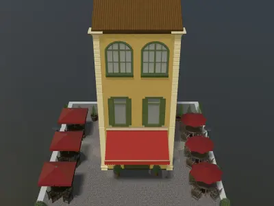 Retro cafe 2023-0006 3D model