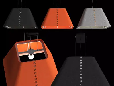 BuzziSpace BuzziShade Square Ceiling Lamp 3D model