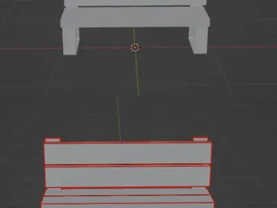 bench 3D model