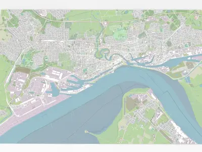Cityscape Bremerhaven  Germany 3D model