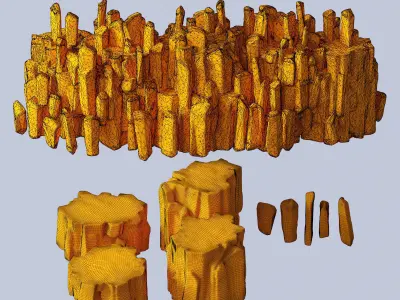 Rock stone collection n4 3D model