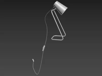 Black Table Lamp Industrial Free 3D model