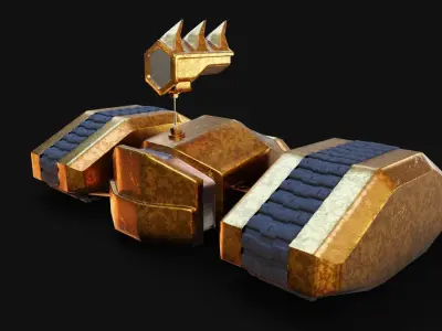 Sentry Punk Low-poly 3D model