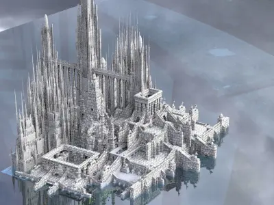 Sci fi Ancient City Atlantis  3 3D model
