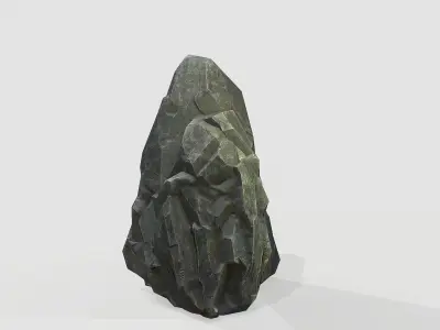Black Rock 2 Low-poly 3D model