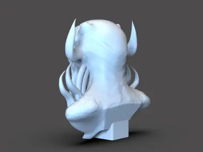Scifi Demon Bust 3D print model