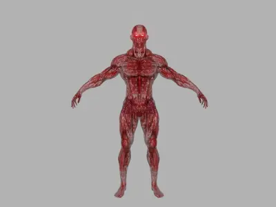 Buffed Mutant Low-poly 3D model