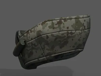 Gas mask respirator scifi futuristic 3d  Low-poly 3D model