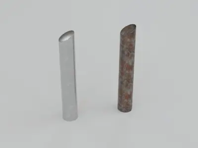 Bollards Pack Low-poly 3D model