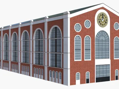 Old warehouse PBR 3D model