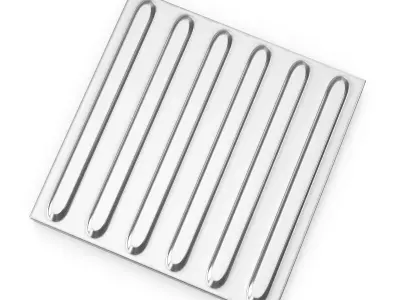 Tactile Pavement Line 6 Metal 3D model