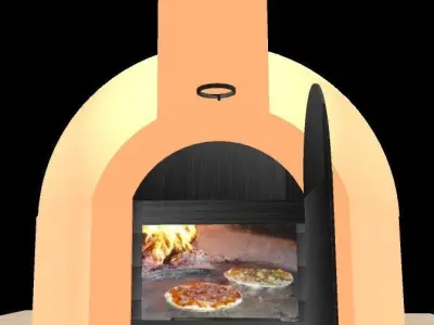 Wood Fire Oven 3D model