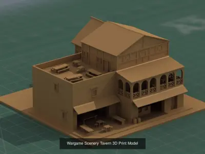 Wargame Building 3D Print 3D Model Pack