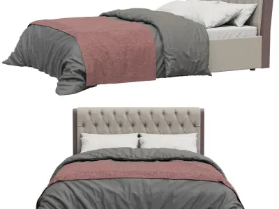 Lifemebel Jenny Two Bed 3D model