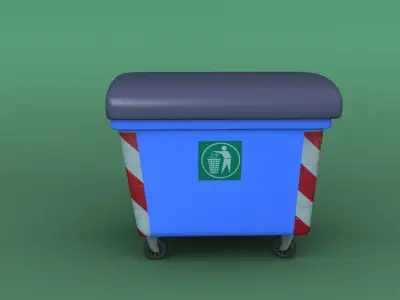 Dumpster Garbage bin 3D model 3D model